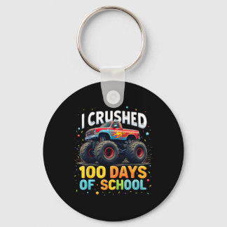Chaveiro 100 Dias De Caminhão De Monstro Escolar 100.º Dia 