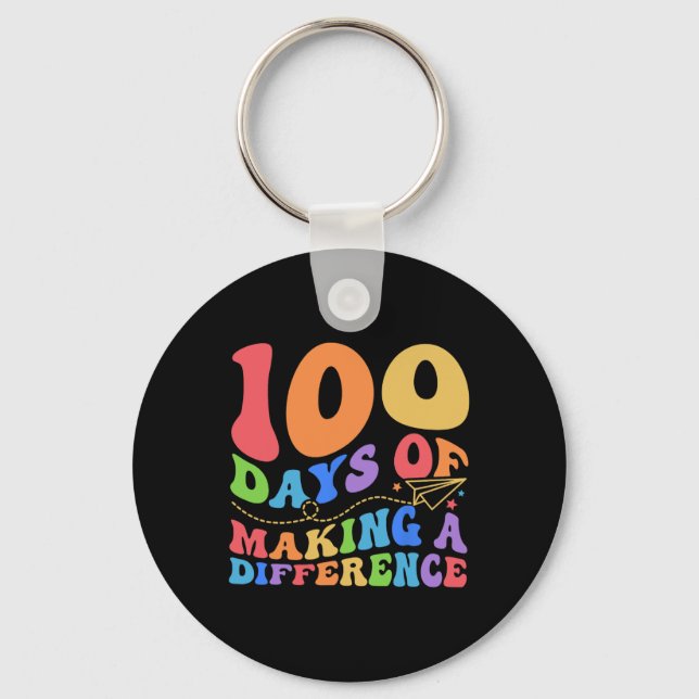 Chaveiro 100 Dias De Diferença De Fazer 100º Dia De Chá Esc (Frente)