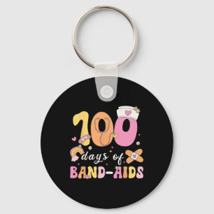 Chaveiro 100 Dias De Enfermeira Da Escola Bynd-aids 100 Dia