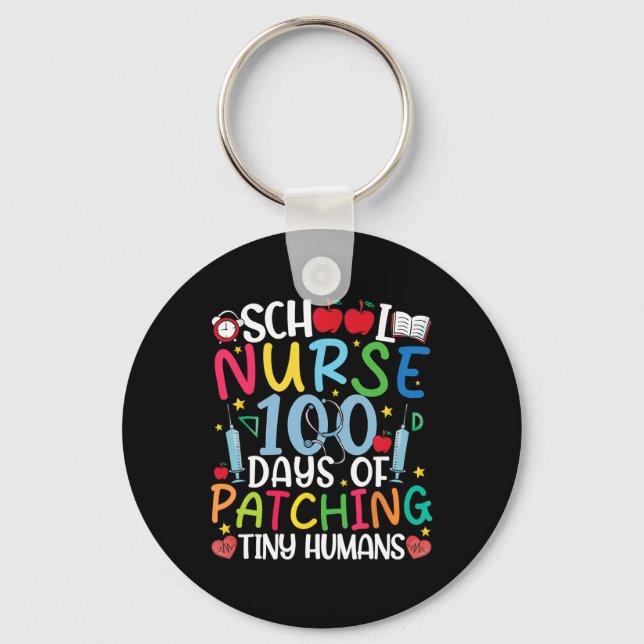 Chaveiro 100 Dias De Enfermeira Humana Minúscula Com Patch  (Frente)