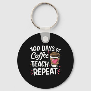 Chaveiro 100 Dias De Ensino De Café Repetem 100 Dias De Esc
