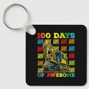 Chaveiro 100 Dias De Escavadeira Incrível 100º Dia De Escol