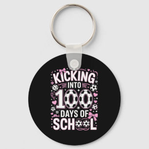 Chaveiro 100 Dias De Escola Meninas Futebol Coquette Laço R