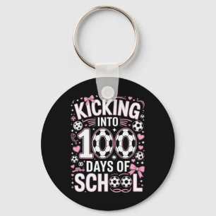 Chaveiro 100 Dias De Escola Meninas Futebol Coquette Laço R