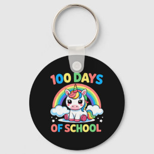 Chaveiro 100 Dias De Escola Unicórnio 100 Dias Mais Intelig