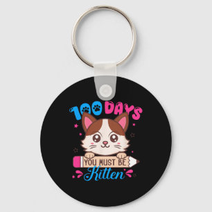 Chaveiro 100 Dias De Escola Você Deve Ser Amante De Gatinho