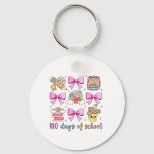 Chaveiro 🌈 🎀 100 dias de 🎉 escolar 📚