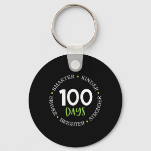 Chaveiro 100 dias de espírito de crescimento infantil da eq