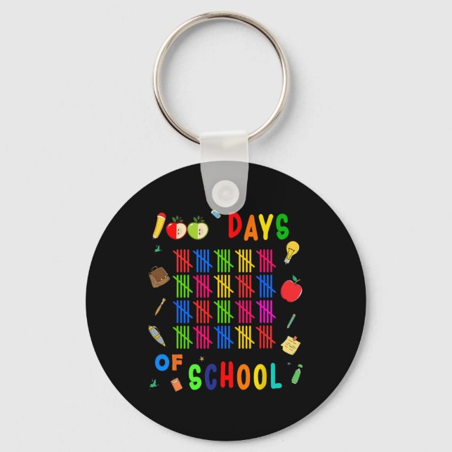 Chaveiro 100 Dias De Estudante De Ensino (Frente)