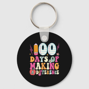 Chaveiro 100 Dias De Fazer Diferença 100º Dia De Ensino