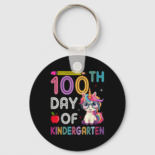 Chaveiro 100 Dias De Jardim De Infância Unicórnio 100º Dia 