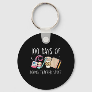 Chaveiro 100 Dias De Professora Professora Professora Gráfi