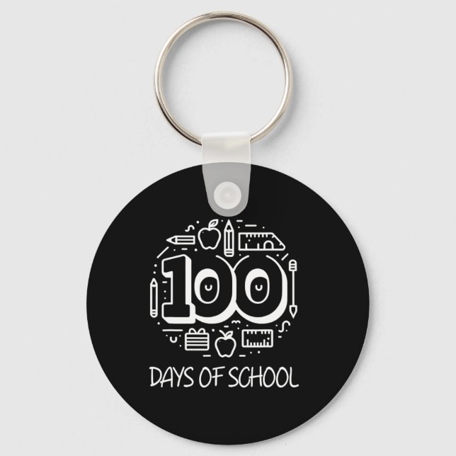 Chaveiro 100 Dias De Professores Clicais De Chalk Na Escola (Frente)