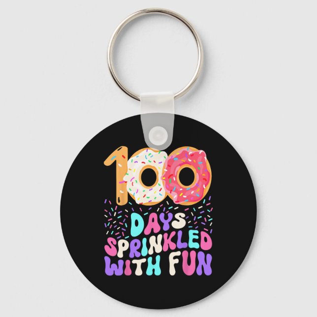 Chaveiro 100 Dias De Rosquinha Polirada Feliz (Frente)