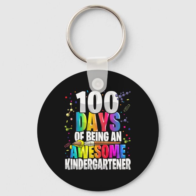 Chaveiro 100 dias de ser um ótimo jardim de infância (Frente)