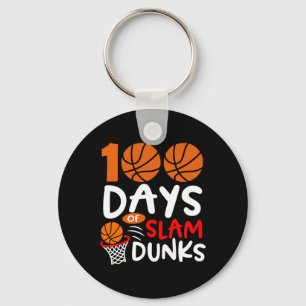 Chaveiro 100 Dias De Slam Dunks Bysketbyll Diversão 100º Di