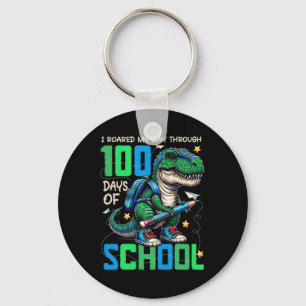 Chaveiro 100 Dias De Trex Escolar 100 Dias Mais Inteligente