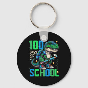 Chaveiro 100 Dias De Trex Escolar 100 Dias Mais Inteligente