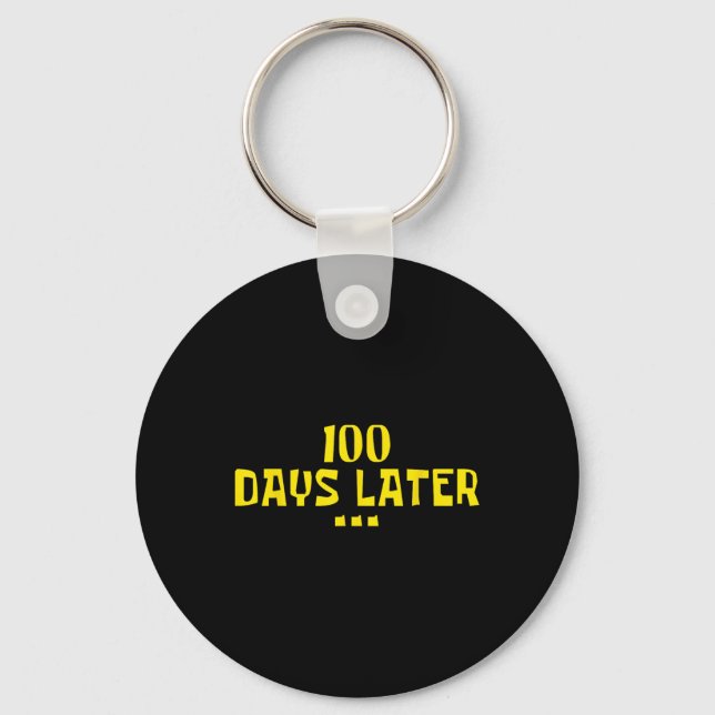 Chaveiro 100 Dias Depois 100. º Dia De Professores Crianças (Frente)
