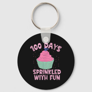 Chaveiro 100 Dias Empurrados Com Cupcake Divertido 100 Dias