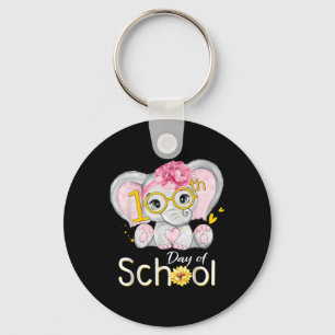 Chaveiro 100 Dias Engraçados De Elefante De Camisa De Escol