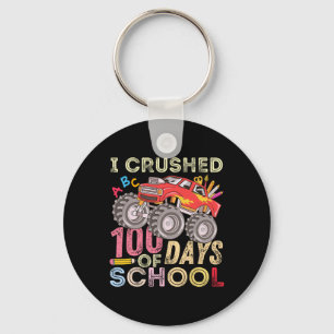Chaveiro 100 Dias Esmagados De Caminhão-Monstro Escolar 100