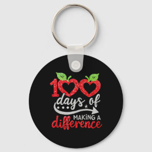 Chaveiro 100 Dias Fazendo A Diferença Apple Heart Professor