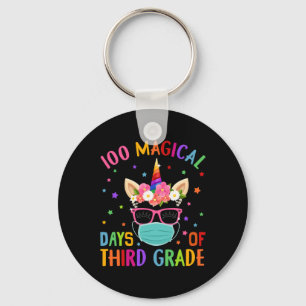 Chaveiro 100 Dias Mágicos De Unicórn Mas Da Escola Do Terce