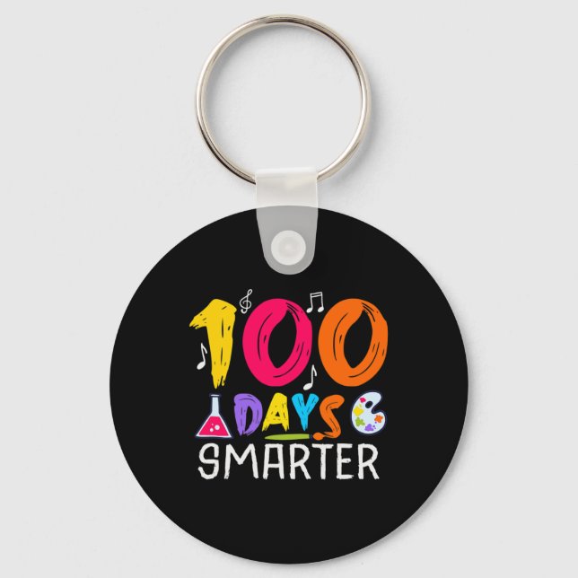 Chaveiro 100 Dias Mais Inteligentes - 100 Dias De Escola (Frente)