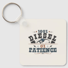 Chaveiro 100% Diesel 0% Patience Vintage Graphic