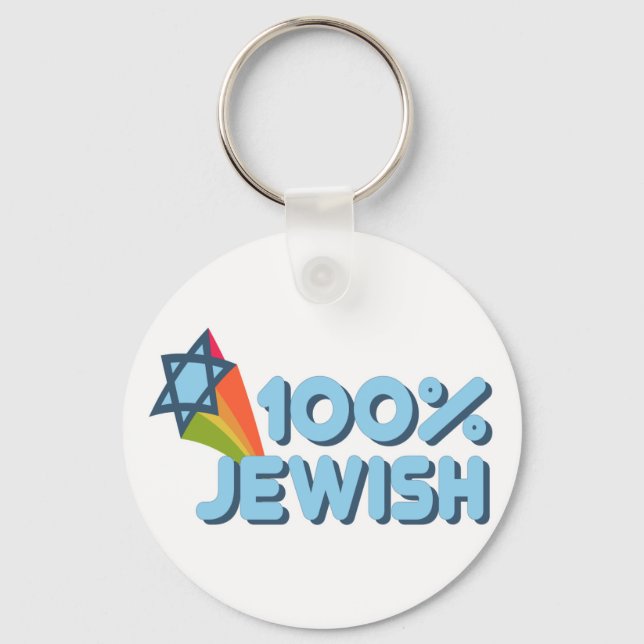 Chaveiro 100% JUDEUS + Magen David (Frente)
