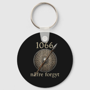 Chaveiro 1066 Naefre Forgyt Nunca Esqueça Viking Inglaterra