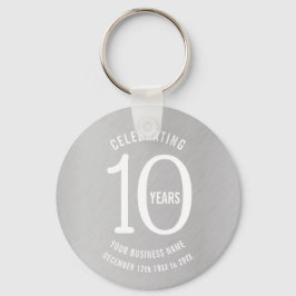 Chaveiro 10 anos de evento de aniversário corporativo para