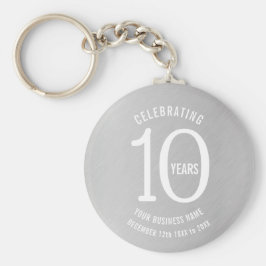 Chaveiro 10 anos de evento de aniversário corporativo para