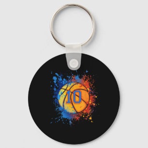 Chaveiro 10 Anos De Idade 10º Presente De Basquete De Anive