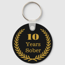 10 Anos De Sobriedade Personalizável Sócio