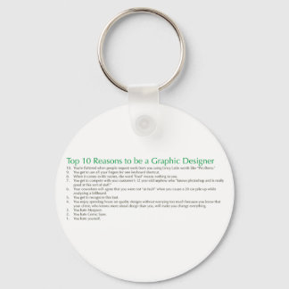 Chaveiro 10 principais motivos para ser um Designer Gráfico