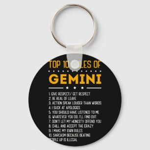 Chaveiro 10 Principais Regras Do Gemini Maio 21 De Junho 21