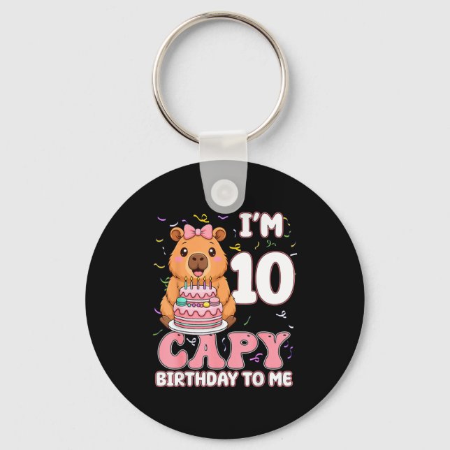 Chaveiro 10 Years Old Capy Birthday To Me 10th Birthday Cap (Frente)