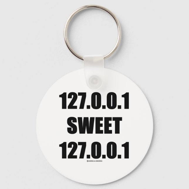 Chaveiro 127.0.0.1 Sweet 127.0.0.1 (Home Sweet Home Geek) (Frente)