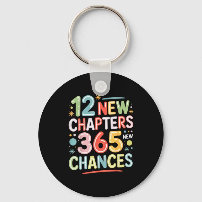 Chaveiro 12 New Chapters 365 Chances Insrational Quote For  (Frente)