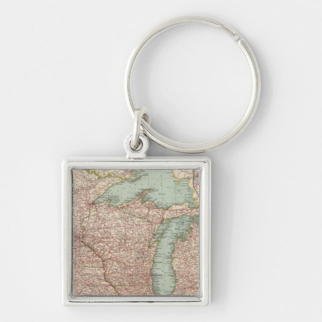 Chaveiro 13435 Mich, Wis, Minn, Ia, Mo, Ill, Ind, Ky (Frente)