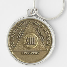 Chaveiro 13 anos de recuperação AA Medallion Sobriety Miles