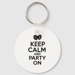 Chaveiro 13o design do aniversário dos anos de idade
