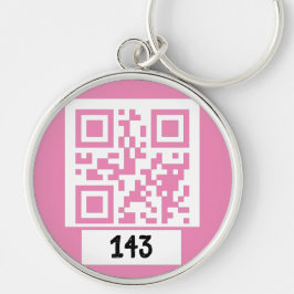 Chaveiro 143 mensagens secretas de código QR, decodificá-la