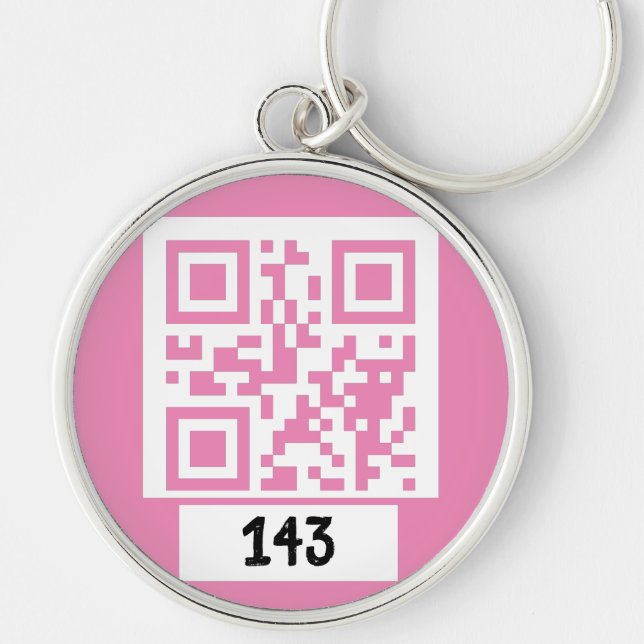 Chaveiro 143 mensagens secretas de código QR, decodificá-la (Frente)