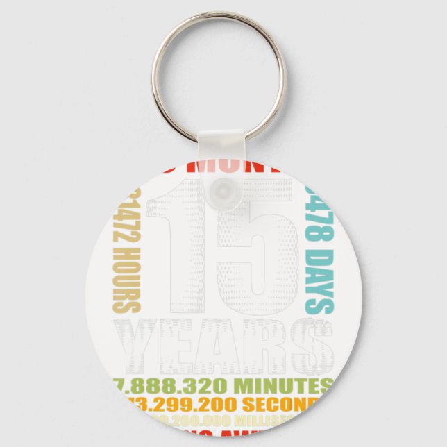 Chaveiro 15 Aniversário De 15 Anos Meninas Crianças Sendo U (Frente)