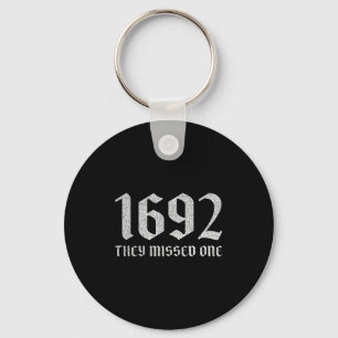 Chaveiro 1692 perdeu uma bruxa engraçada de Halloween humor