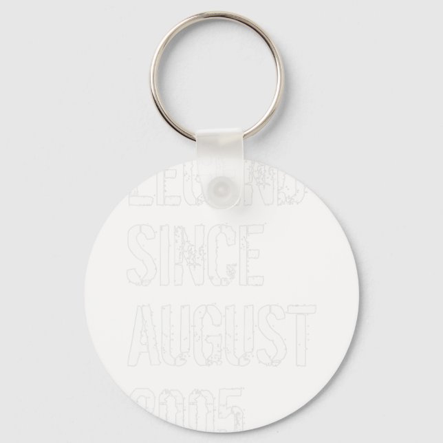 Chaveiro 16.o aniversário Nascer de raparigas Boys agosto d (Frente)