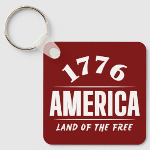 CHAVEIRO 1776 AMÉRICA TERRA DA LIBERDADE 4 DE JULHO LIBERDA